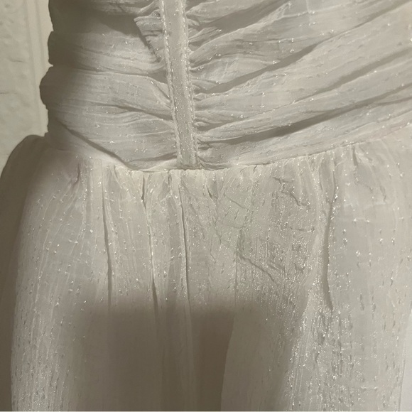 Lena White Bustier Strapless Cocktail Dress Women's Size Large Fully Lined - Picture 11 of 16